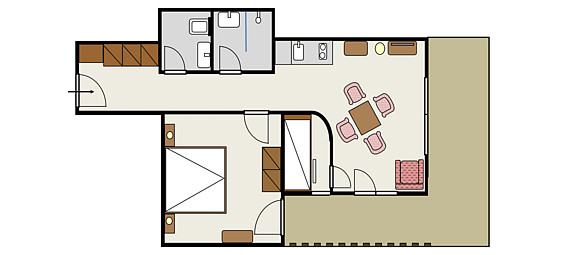 Grundriss Sissi-Appartement 5