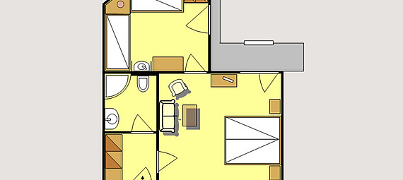 Familien-Appartement 'Lilie'