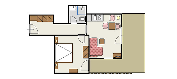 Grundriss Sissi-Appartement 6
