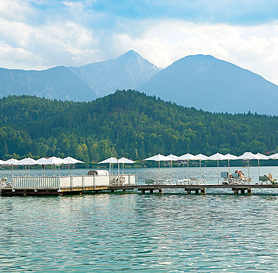 Sommerurlaub am Klopeiner See mit privatem Badesteg