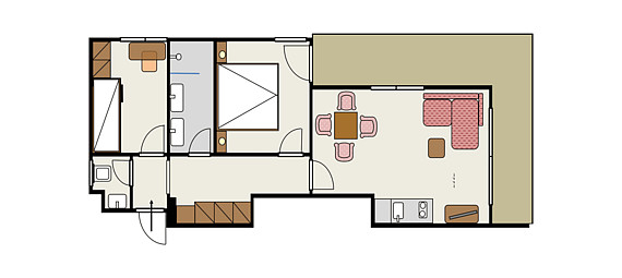 Grundriss Sissi-Appartement 5