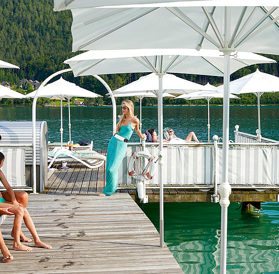 Badesteg am Klopeiner See